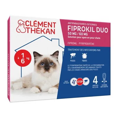 Clement Thékan - FIPROKIL DUO CHAT 4 KG - CLEMENT THEKAN Clement Thékan - FIPROKIL DUO CHAT 4 KG - CLEMENT THEKAN