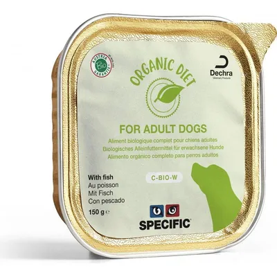 SPECIFIC - Terrine chien bio C-BIO-W ORGANIC FISH (boite 5x150g) SPECIFIC - Terrine chien bio C-BIO-W ORGANIC FISH (boite 5x150g)