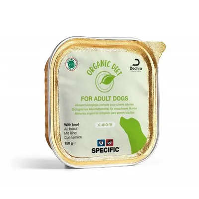 SPECIFIC - Terrine chien bio C-BIO-W ORGANIC BEEF (boite 5x150g) SPECIFIC - Terrine chien bio C-BIO-W ORGANIC BEEF (boite 5x150g)