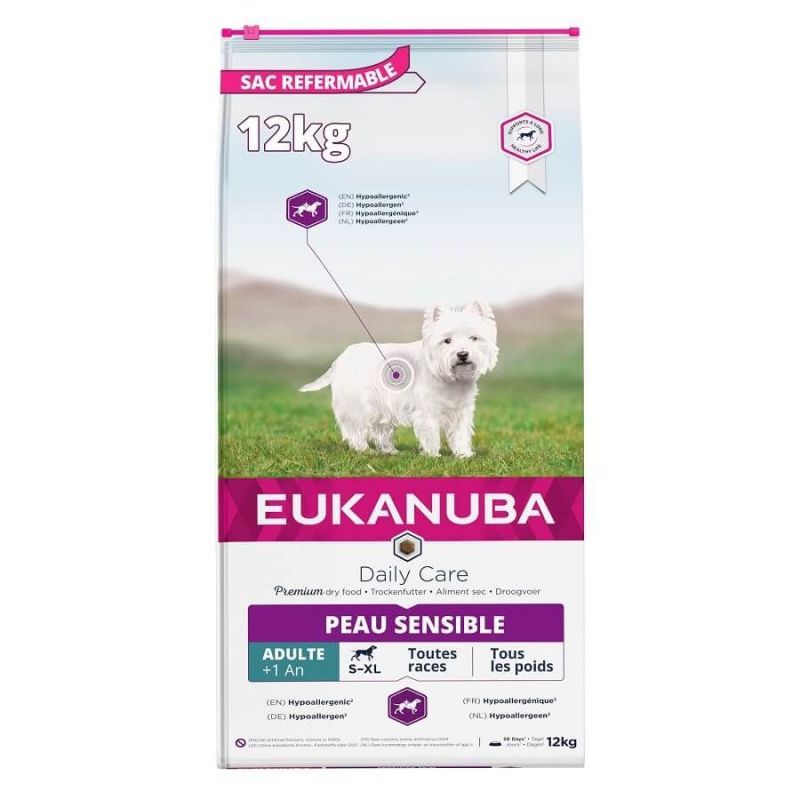 EUKANUBA -   CHIEN ADULT SENSITIVE SKIN - EUKANUBA