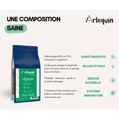 Arlequin - CROQUETTE CHIEN    AGNEAU