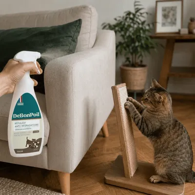 Répulsif Anti-Dégradations DE BON POIL Chat500 ml