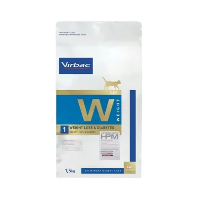VIRBAC - Chat Virbac Vet HPM W1 Weight Loss Diabete VIRBAC - Chat Virbac Vet HPM W1 Weight Loss Diabete