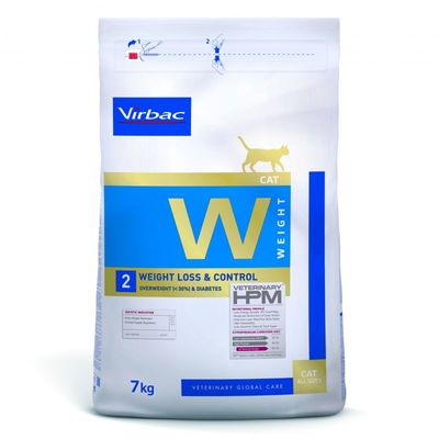 VIRBAC - CHAT VET HPM CAT W2 WEIGHT LOSS&CONTROL 1,5 kg