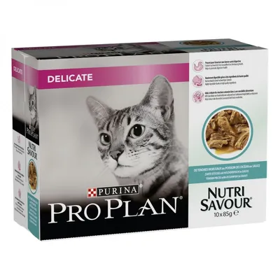 PROPLAN - CHAT DELICATE Sauce ADULT POISSON 40*85 g PROPLAN - CHAT DELICATE Sauce ADULT POISSON 40*85 g