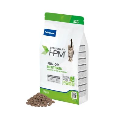 Virbac Veterinary HPM Croquettes chat stérilisé junior 1,5 kg