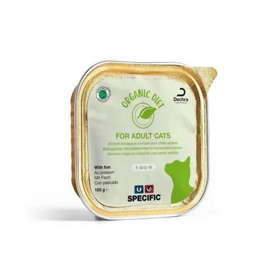 SPECIFIC - Terrine chat F-BIO-W ORGANIC FISH (boite 8x100g)