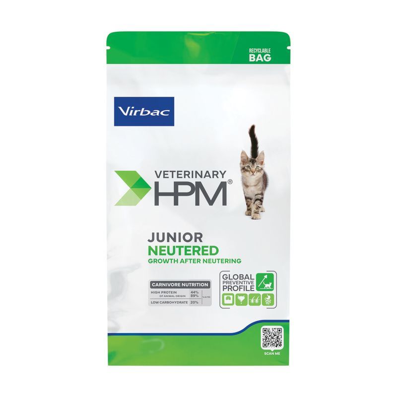 Virbac Veterinary HPM Croquettes chat stérilisé junior