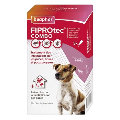 BEAPHAR - FIPROTEC COMBO CHIEN S (2-10 KG)