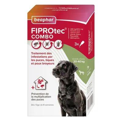 BEAPHAR - FIPROTEC COMBO CHIEN L (20-40 KG) BEAPHAR - FIPROTEC COMBO CHIEN L (20-40 KG)