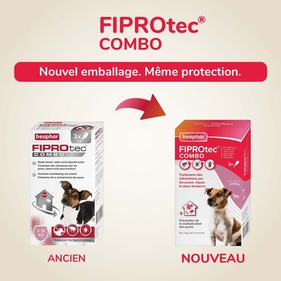 BEAPHAR - FIPROTEC COMBO CHIEN S (2-10 KG)
