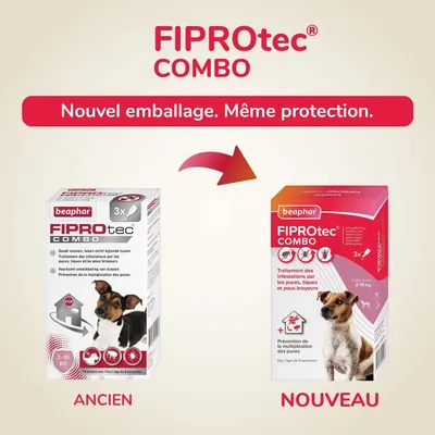 BEAPHAR - FIPROTEC COMBO CHIEN S (2-10 KG) BEAPHAR - FIPROTEC COMBO CHIEN S (2-10 KG)