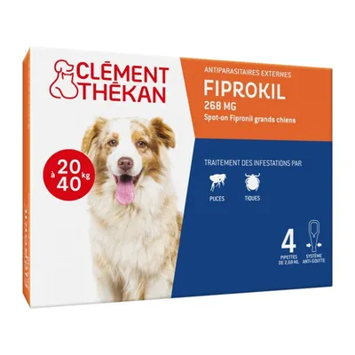 Clement Thékan - FIPROKIL DUO CHIEN 20-40 KG - CLEMENT THEKAN Clement Thékan - FIPROKIL DUO CHIEN 20-40 KG - CLEMENT THEKAN