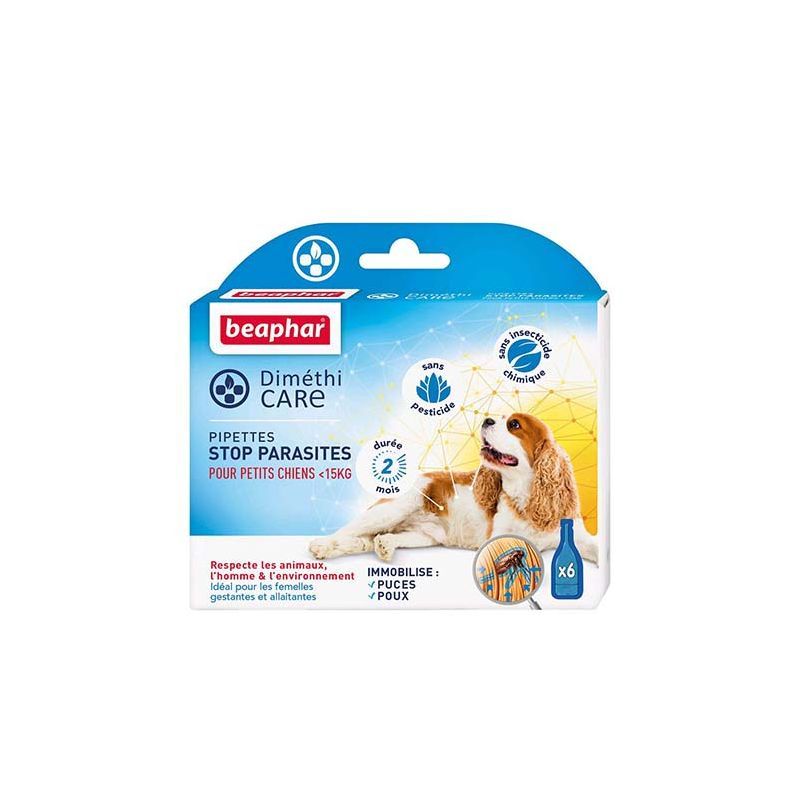 BEAPHAR - DIMETHICARE STOP PARASITE DOGS S (15 KG) - BEAPHAR