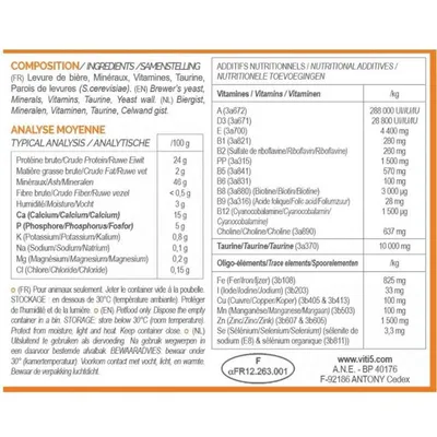 Vit'i5 Orange – Complément Ration Ménagère Chien Chat Vit'i5 Orange – Complément Ration Ménagère Chien Chat