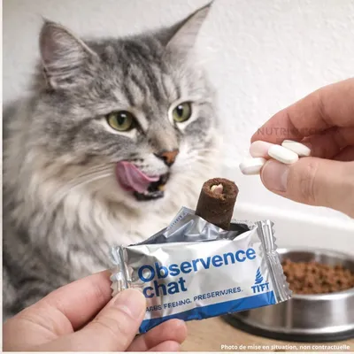 TVM - Observence Chat – Friandise   Donner un Comprimé (6 x 10 g)