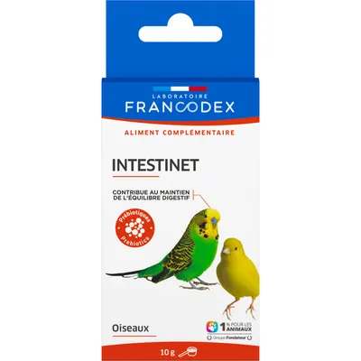 Francodex - Intestinet  maintient l'équilibre digestif 10 g pour oiseaux