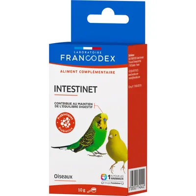 Francodex - Intestinet  maintient l'équilibre digestif 10 g pour oiseaux