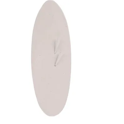 Flamingo - Un Os de seiche blanc 23 cm avec support pour oiseaux