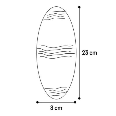 Un Os de seiche blanc 23 cm avec attache pour oiseaux