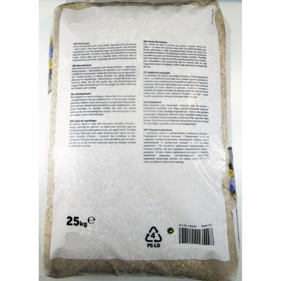 Coquilles d'huîtres brun krusta 25 kg pour oiseaux