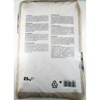 Coquilles d'huîtres brun krusta 25 kg pour oiseaux