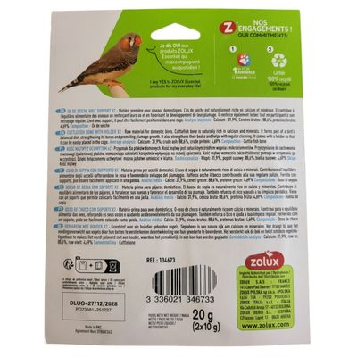2 Os de seiche avec support pour oiseaux