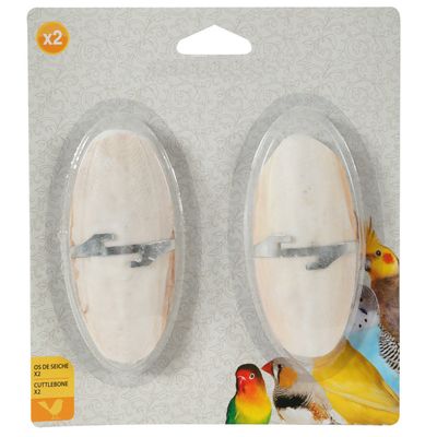 2 Os de seiche avec support pour oiseaux 1 article