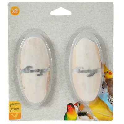 zolux - 2 Os de seiche avec support pour oiseaux zolux - 2 Os de seiche avec support pour oiseaux