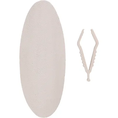 Flamingo - Un Os de seiche blanc  15 cm avec support pour oiseaux