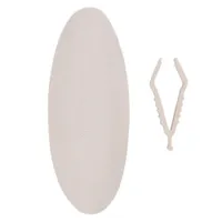 Flamingo - Un Os de seiche blanc  15 cm avec support pour oiseaux