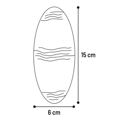 Un Os de seiche blanc 15 cm avec support pour oiseaux