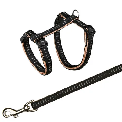 animallparadise - Harnais Softline Elégance 27-44 cm, avec laisse couleurs