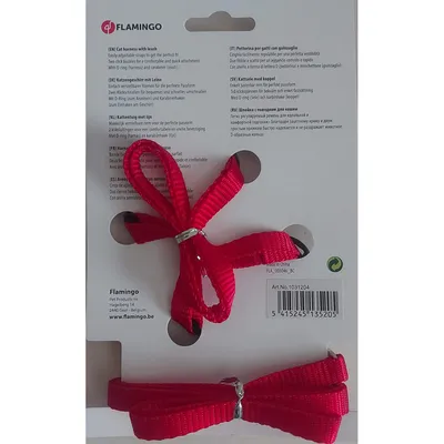 Flamingo - Harnais et laisse de 1,10 mètre  pour chat
