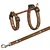 Harnais XXL avec laisse pour grand chat 34-57 cm/13 mm couleur aléatoire