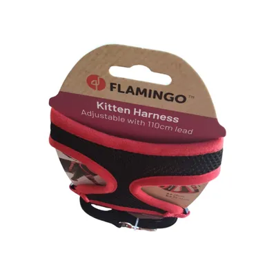Flamingo - Harnais pour chatons, couleur  et , taille S, réglable