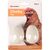 Flamingo - 2 Œuf factice en plâtre couleur blanc pour poule