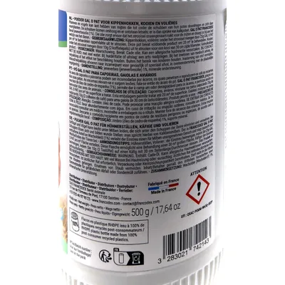 Produit contre la gale des pattes, gal o pat flacon poudreur de 500g pour v