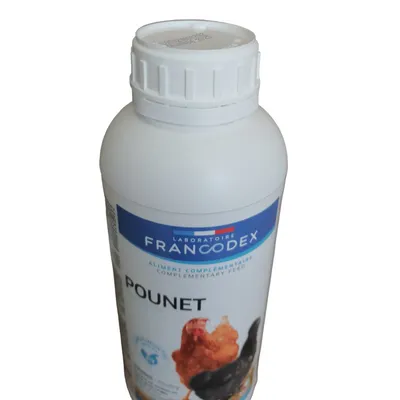 Produit contre les poux , pounet flacon de 1 litre pour volaille