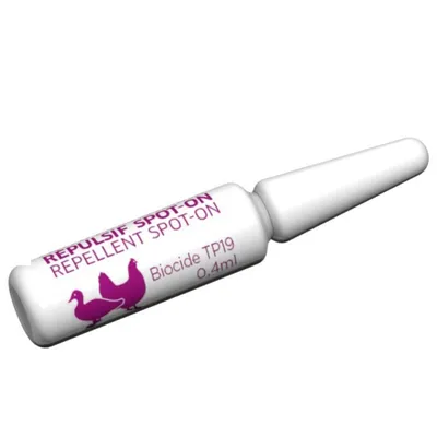 Pipettes insectifuges Pour poules, oies et canards 4 pipettes