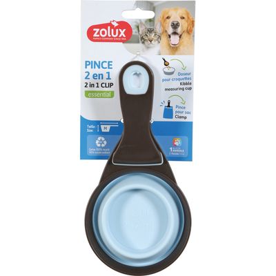 Pince 2 en 1 doseur silicone M  237 ml  pour chat et chien