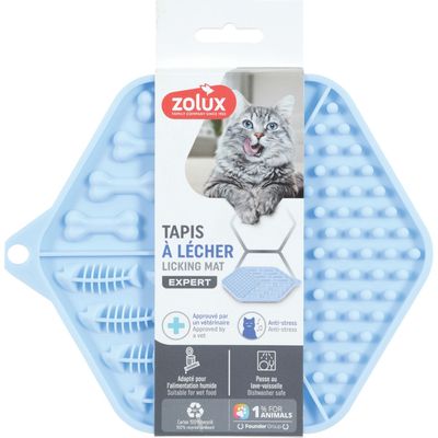 Tapis à lécher silicone ventouses 18.5 x 15.5 cm  pour chat