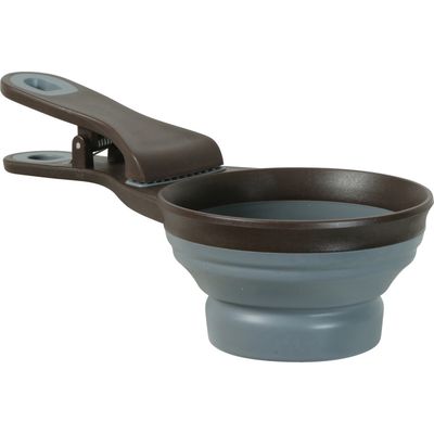 zolux - Pince 2 en 1 doseur silicone M  237 ml gris pour chat et chien