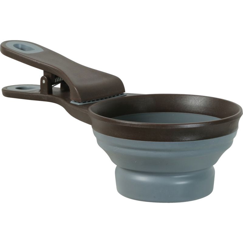 zolux - Pince 2 en 1 doseur silicone M  237 ml gris pour chat et chien