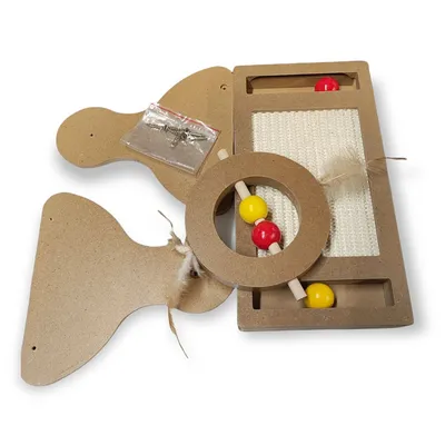 Jeux  tumbler pour gratter, en bois 30 cm pour chat .