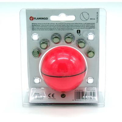 Balle led magic rose pour chat ø 6.5 cm