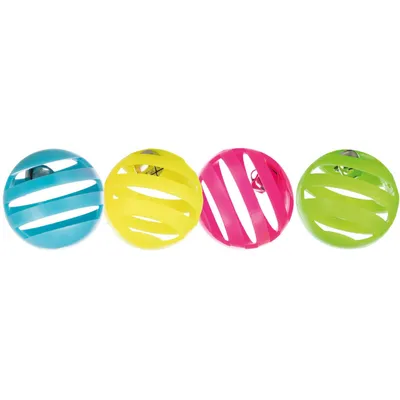 4 balles de jeu ø 4 cm pour chat