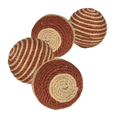 lot de 4 balles à cliquetis pour chat