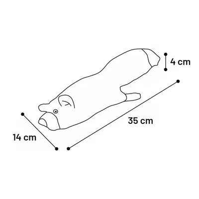 Jouet écureuil électronique avec queue mobile 34 cm pour chat