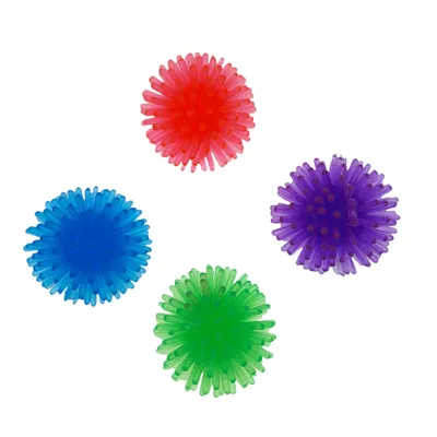 animallparadise - 4 Balles hérisson ø 3 cm jouet pour chat